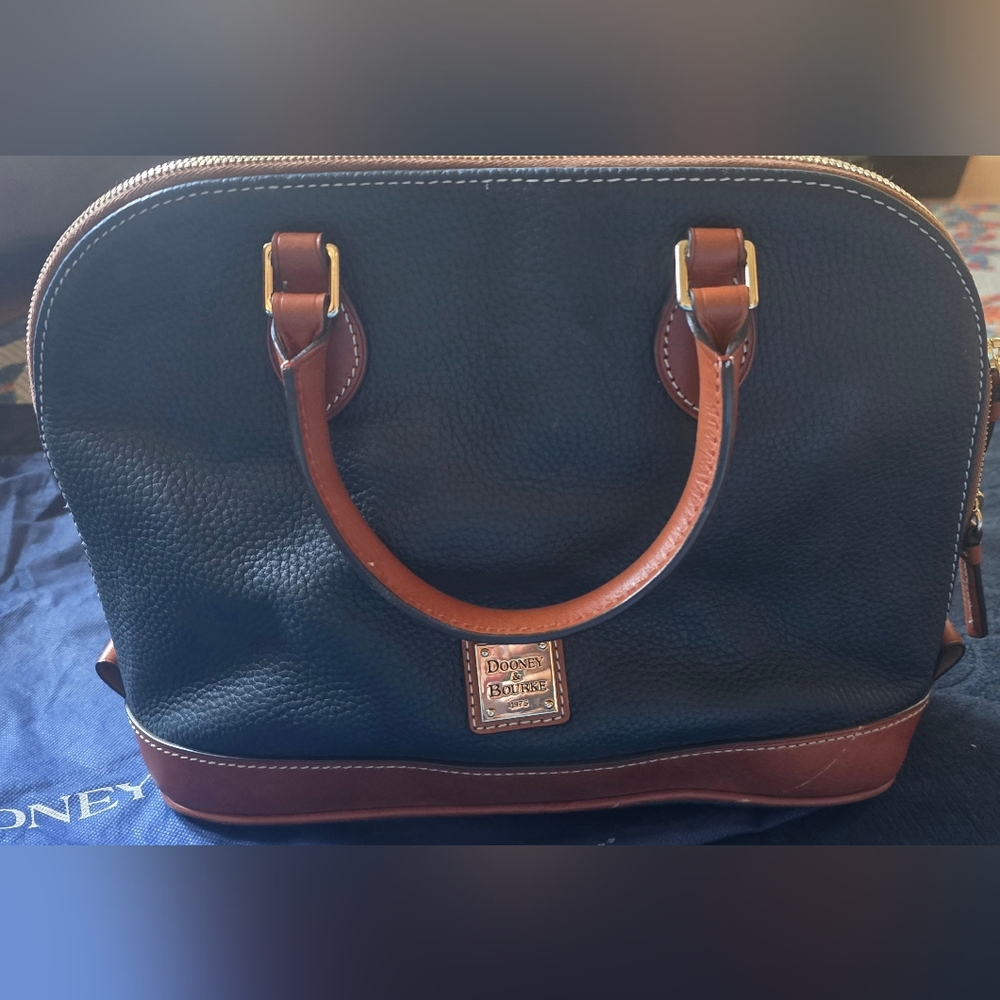 Dooney & Bourke Pebble Grain Zip Zip Satchel